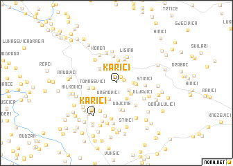 map of Karići