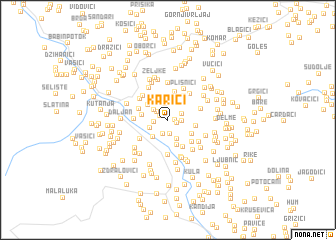 map of Karići