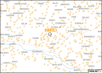 map of Karići