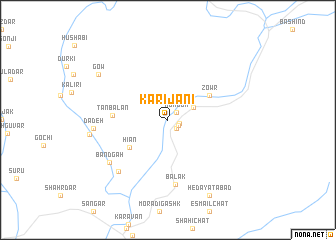 map of Karījānī