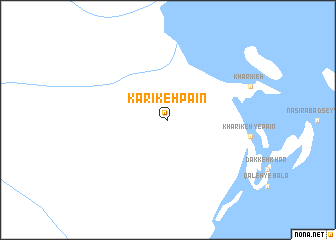 map of Kārīkeh Pāīn