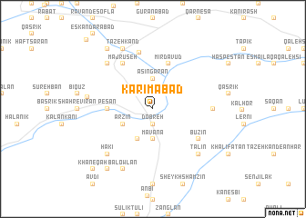 map of Karīmābād