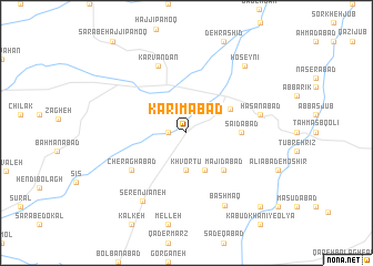 map of Karīmābād