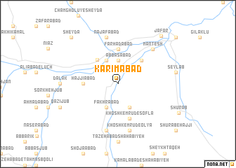 map of Karīmābād