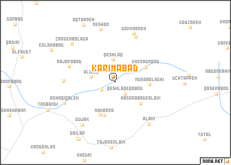 map of Karīmābād