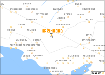 map of Karīmābād