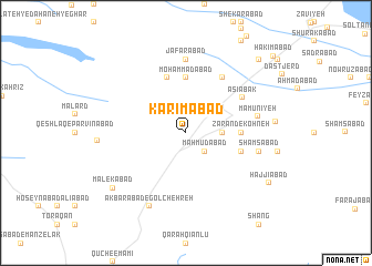 map of Karīmābād