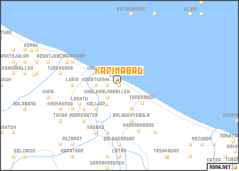 map of Karīmābād