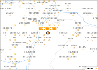 map of Karīmābād