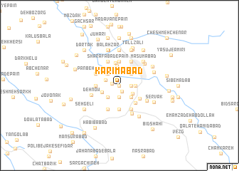 map of Karīmābād