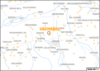 map of Karīmābād