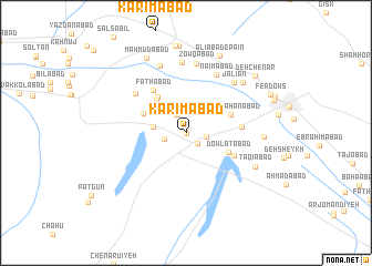 map of Karīmābād