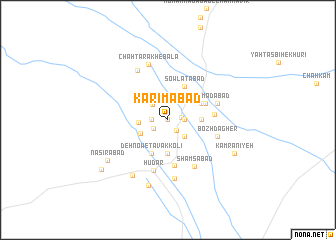 map of Karīmābād