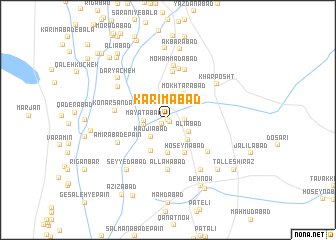 map of Karīmābād