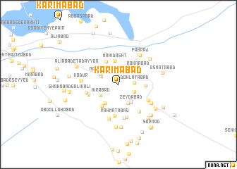 map of Karīmābād