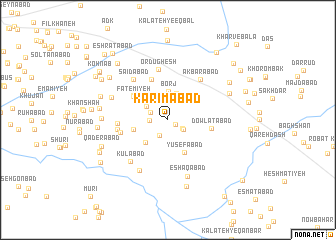 map of Karīmābād