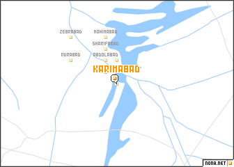 map of Karīmābād