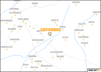 map of Karīmābād