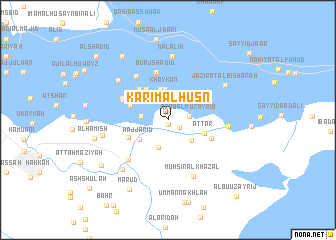map of Karīm al Ḩusn