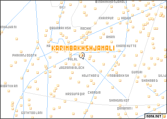 map of Karīm Bakhsh Jamāli