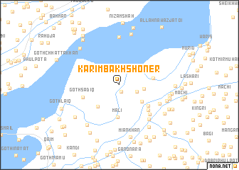 map of Karīm Bakhsh Oner