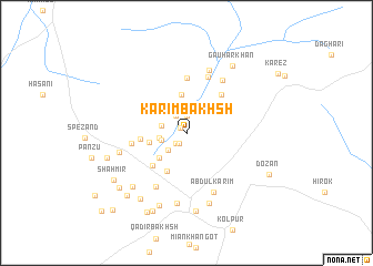 map of Karīm Bakhsh