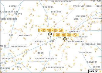 map of Karīm Bakhsh