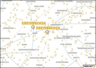 map of Karīm Bakhsh