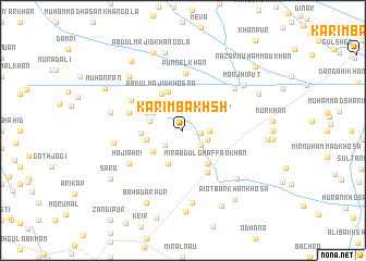 map of Karīm Bakhsh