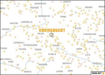 map of Karīm Dād Kot