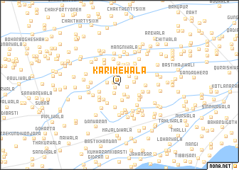 map of Karimewāla