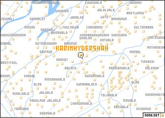 map of Karīm Hyder Shāh