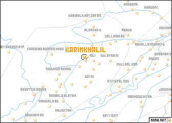 map of Karīm Khalīl