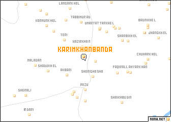 map of Karim Khān Bānda