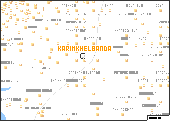 map of Karīm Khel Bānda