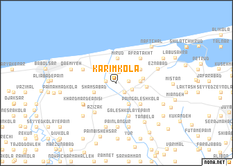 map of Karīm Kolā