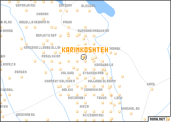 map of Karīm Koshteh