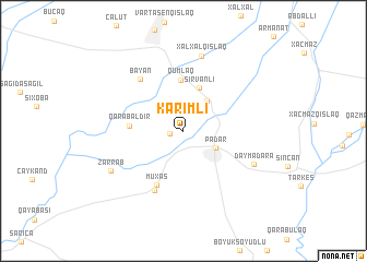 map of Kǝrimli