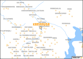 map of Karīm Mūsá