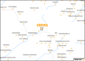 map of Karīmū