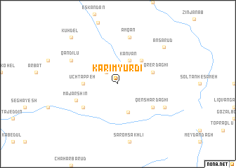 map of Karīm Yūrdī