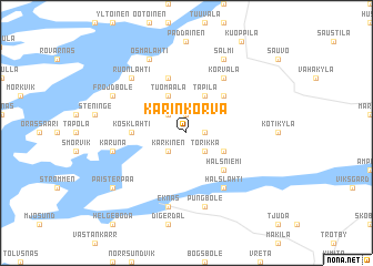 map of Karinkorva