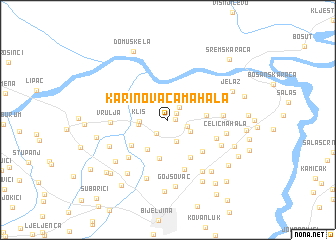 map of Karinovača Mahala