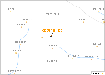 map of Karinovka