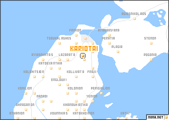 map of Kariótai