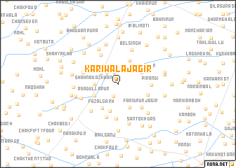 map of Kariwāla Jāgīr