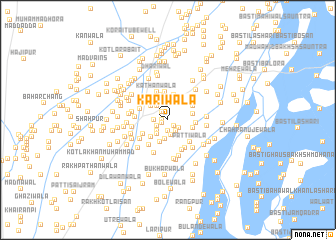 map of Kariwāla