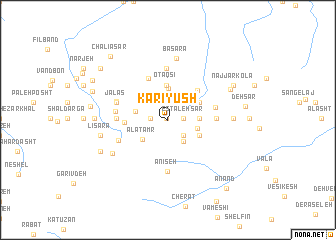 map of Karī Yūsh