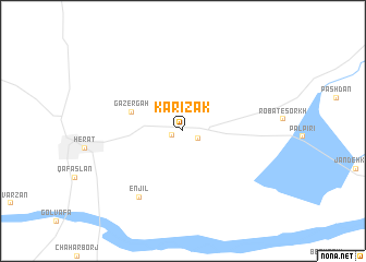 map of Kārīzak