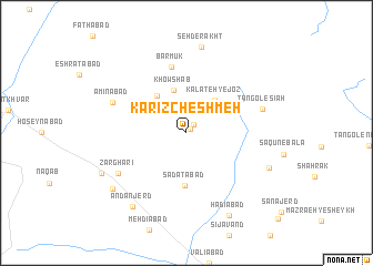 map of Kārīz Cheshmeh